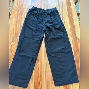 Zara Men's Black Casual Drawstring Pants